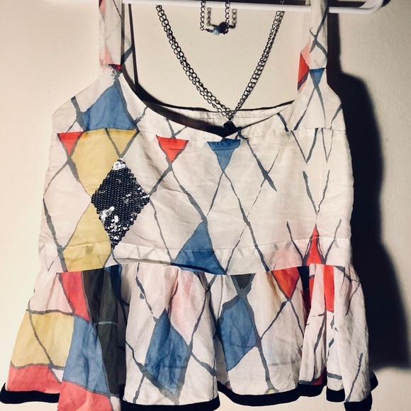 Sass & Bide Harlequin Top - Picture 2 of 6